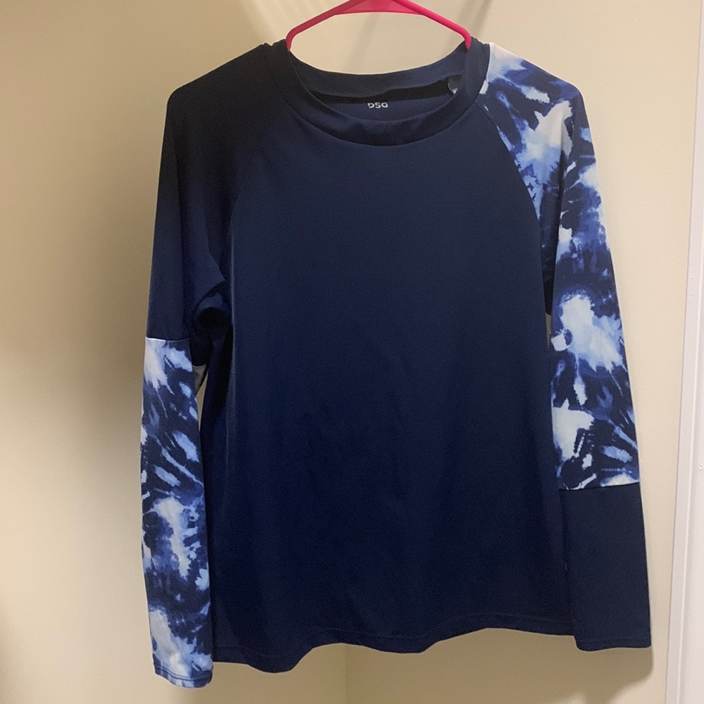 Girls DSG Navy Blue Size Large Swim Shirt